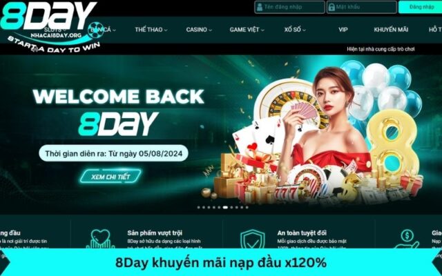 khuyến mãi nạp đầu x120%