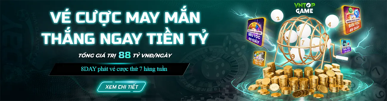 8DAY tặng vé cược may mắn